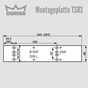 Montageplatte TS 83
