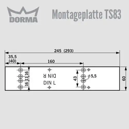 Montageplatte TS 83