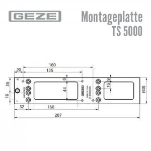 Montageplatte TS 4000 / 5000