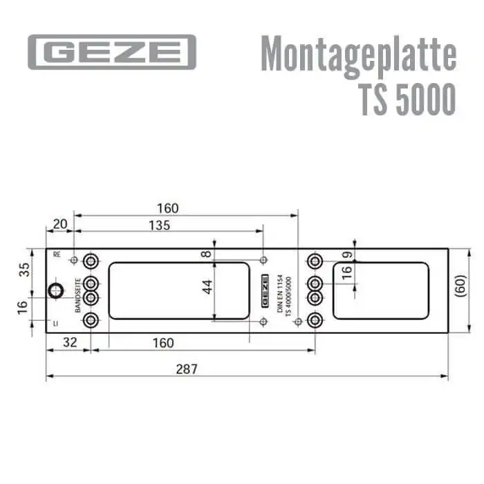 Montageplatte TS 4000 / 5000