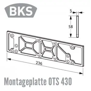 Montageplatte OTS 430/440