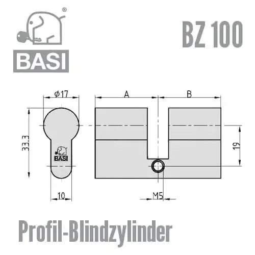 Blindzylinder BZ100 – Bild 2