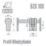 BASI Universal-Blindzylinder BZV 100 – Bild 2