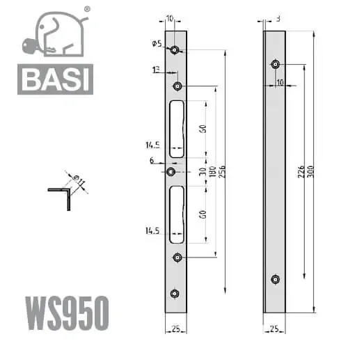 Sicherheitswinkelschliessblech SWS955 – Bild 3