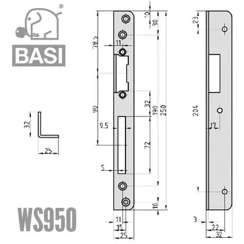 BASI Winkelschließblech WS 950 – Bild 3