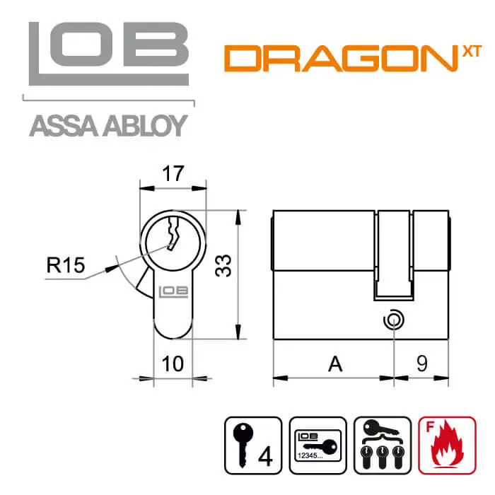 Dragon XT Halbzylinder – Bild 2