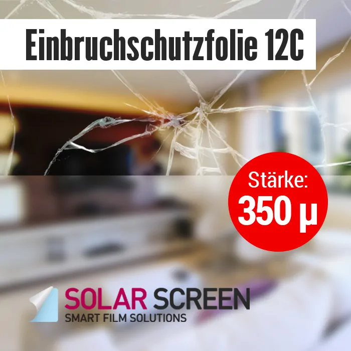 Sicherheitsfolie Einbruchschutzfolie 12C