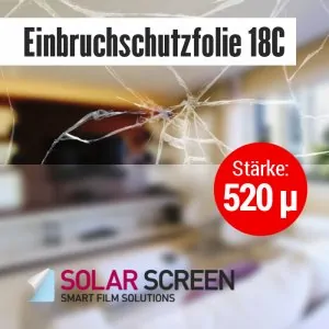 Sicherheitsfolie Einbruchschutzfolie 18C