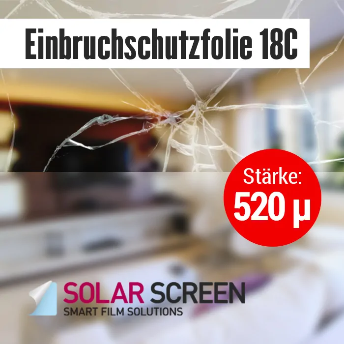 Sicherheitsfolie Einbruchschutzfolie 18C
