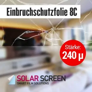 Sicherheitsfolie Einbruchschutzfolie 8C