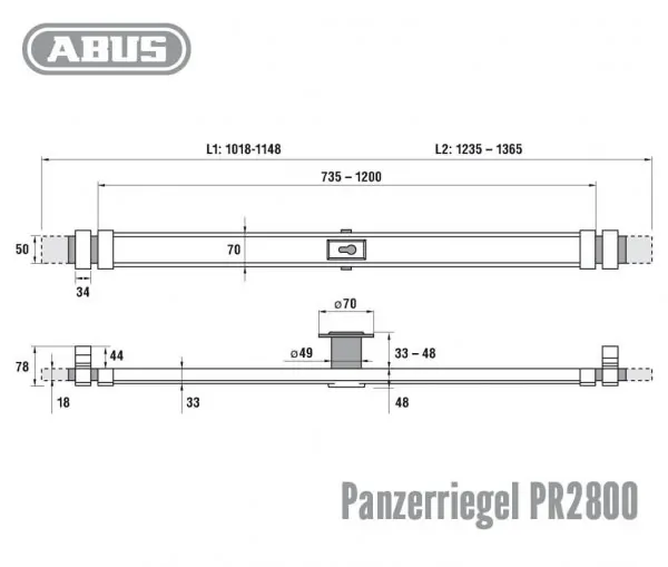 ABUS PR2800 Panzerriegel – Bild 3