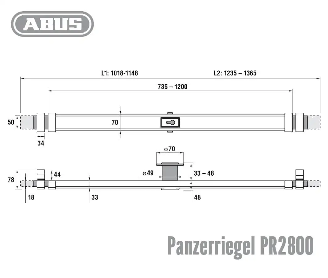ABUS PR2800 Panzerriegel – Bild 3