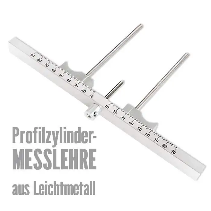 Profilzylinder-Messlehre