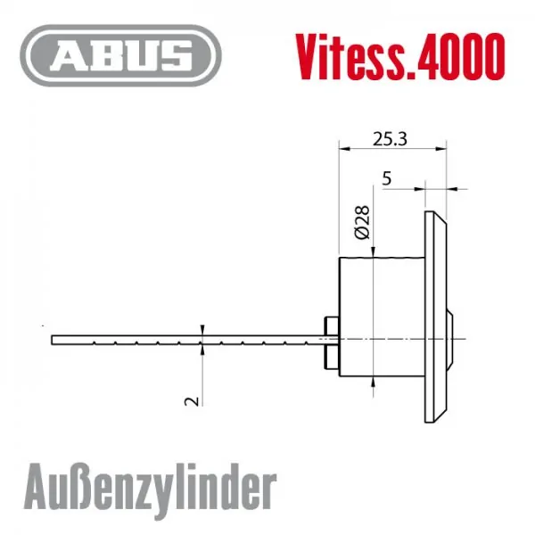 Vitess.4000 Außenzylinder – Bild 2