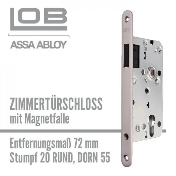 Zimmertürschloss mit Magnetfalle – Bild 2