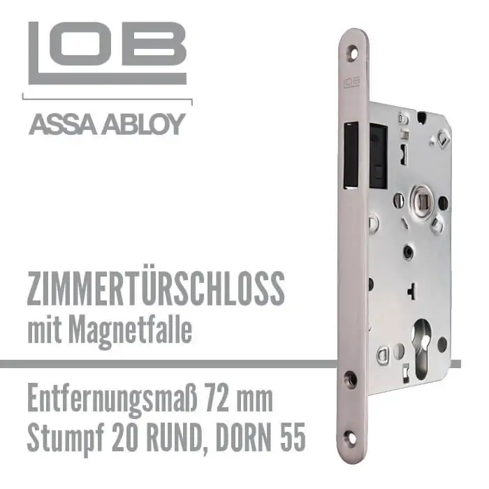 Zimmertürschloss mit Magnetfalle – Bild 2