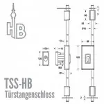 Türstangenschloss TSS-HB – Bild 4