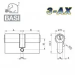 BASI 3-AX Schließzylinder – Bild 2
