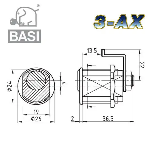 3-AX Hebelzylinder – Bild 2