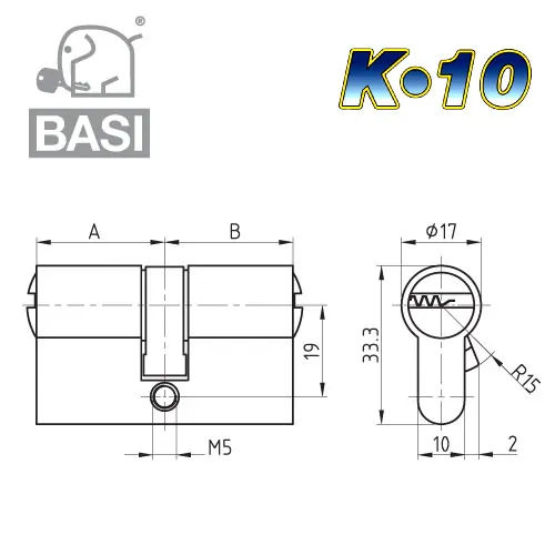 BASI K10 Schließzylinder – Bild 3