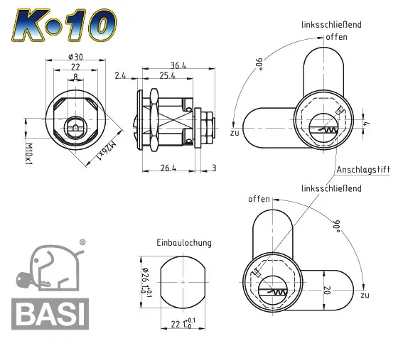 BASI K10 Hebelzylinder – Bild 2