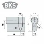 BKS S88 Halbzylinder Maß