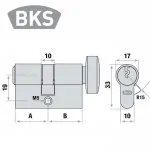 BKS S88 Knaufzylinder Maß