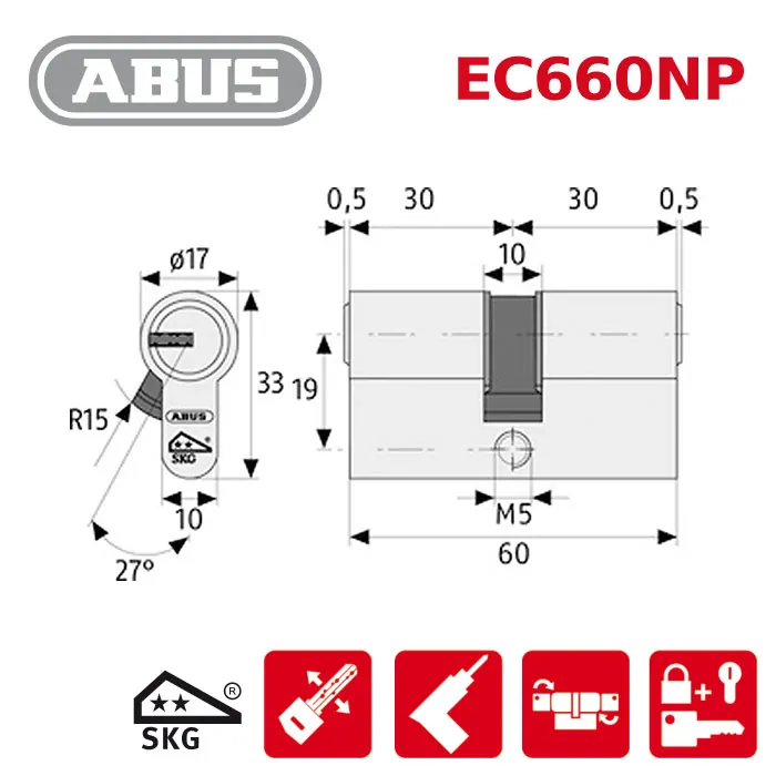 ABUS ECK660 Knaufzylinder – Bild 3