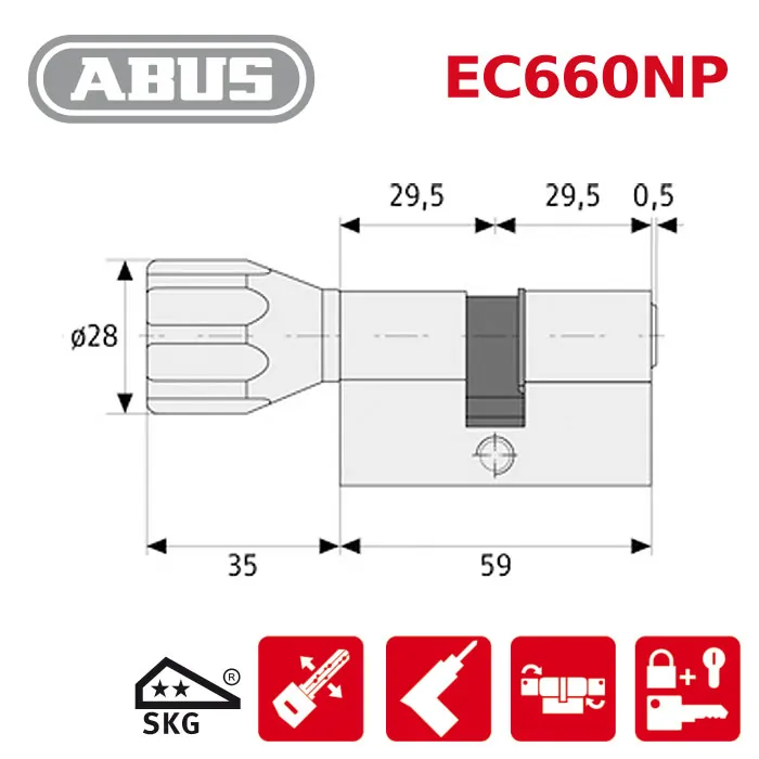 ABUS ECK660 Knaufzylinder – Bild 2