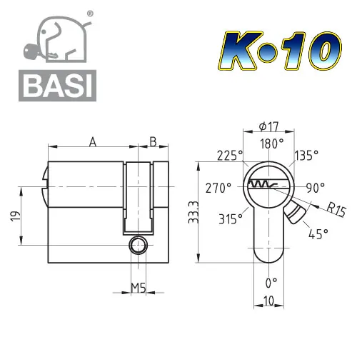 K10 Halbzylinder – Bild 2
