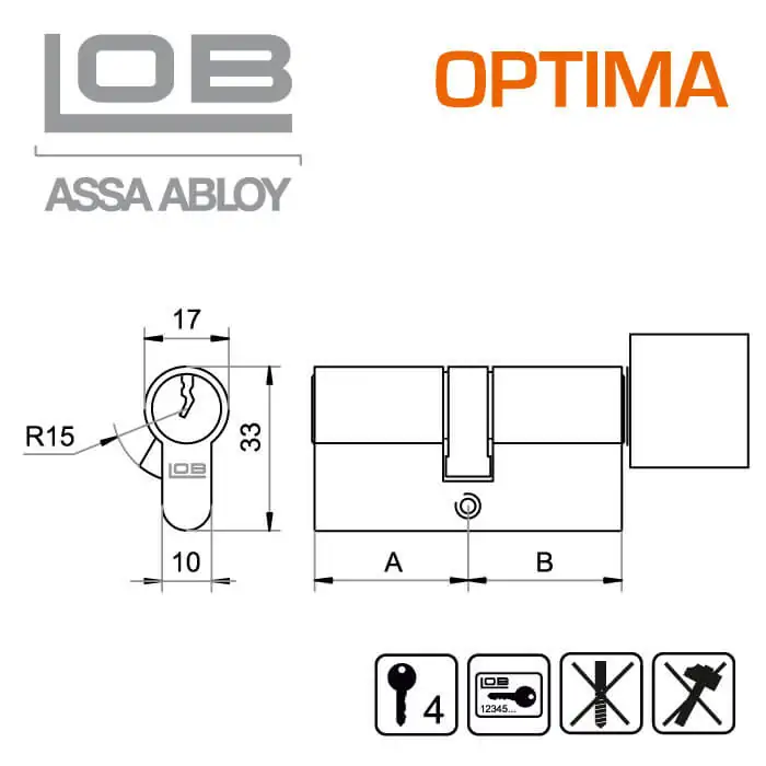 OPTIMA Knaufzylinder – Bild 2