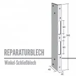 Reparatur-Schließblech 40x300mm