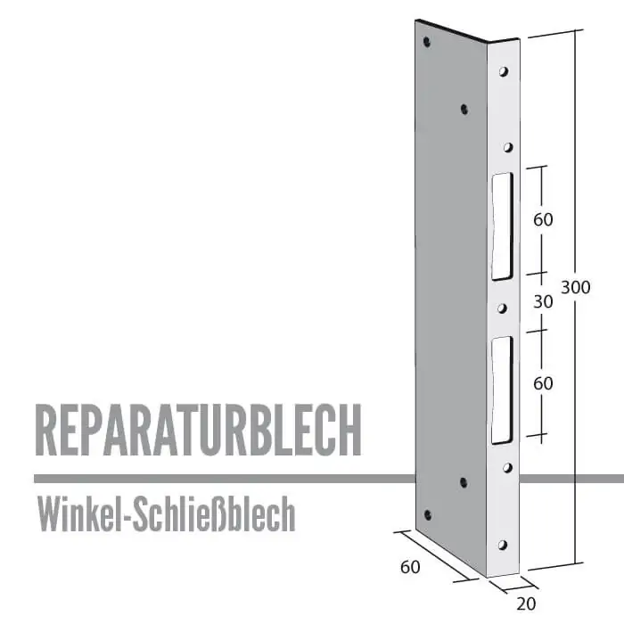 Reparatur-Schließblech