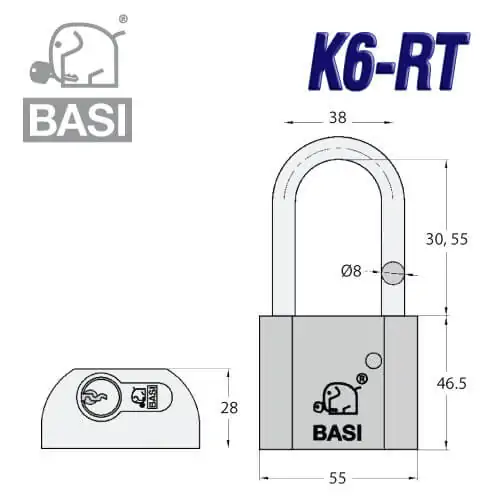 K6-RT Vorhängeschloss – Bild 2
