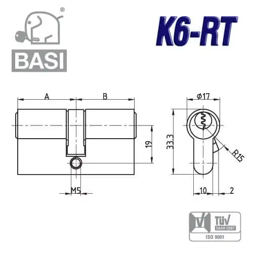 BASI K6-RT Schließzylinder – Bild 2