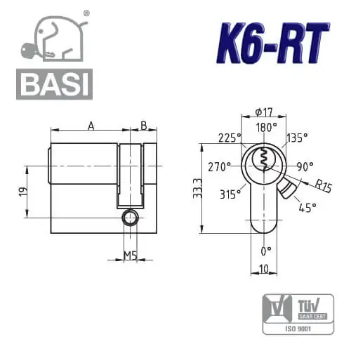K6-RT Halbzylinder – Bild 2