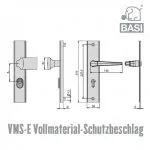 BASI VMS 72 Vollmaterial-Schutzbeschlag – Bild 3