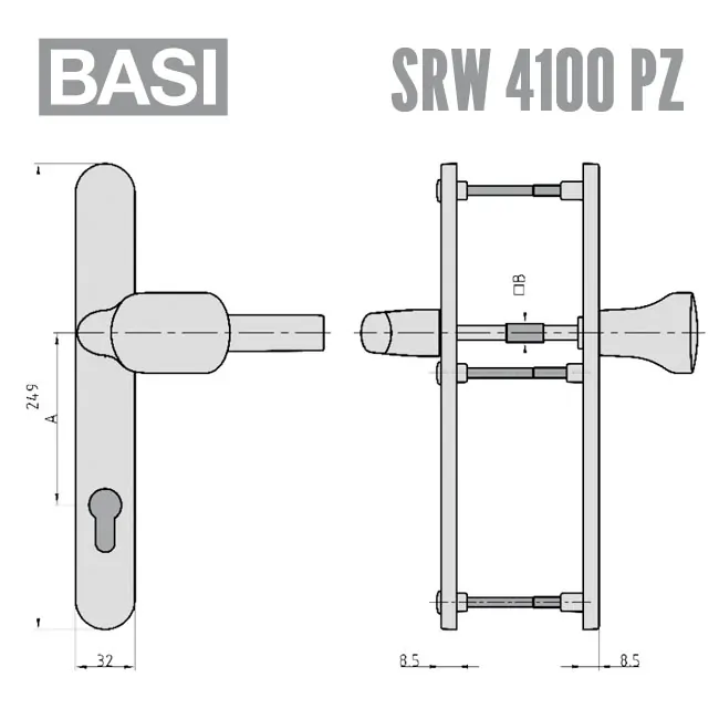 BASI Schmalrahmen-Wechsel-Garnitur SRW 4100 PZ – Bild 2