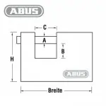 ABUS Vorhangschloss 92/65 – Bild 3