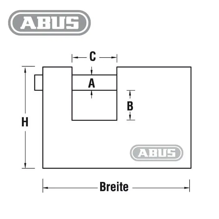 ABUS Vorhangschloss 92/65 – Bild 3