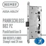 Panikschloss B82 PZ, Stumpf rund 24