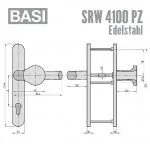 BASI SRW 4100 PZ Edelstahl Schmalrahmen-Wechsel-Garnitur – Bild 2
