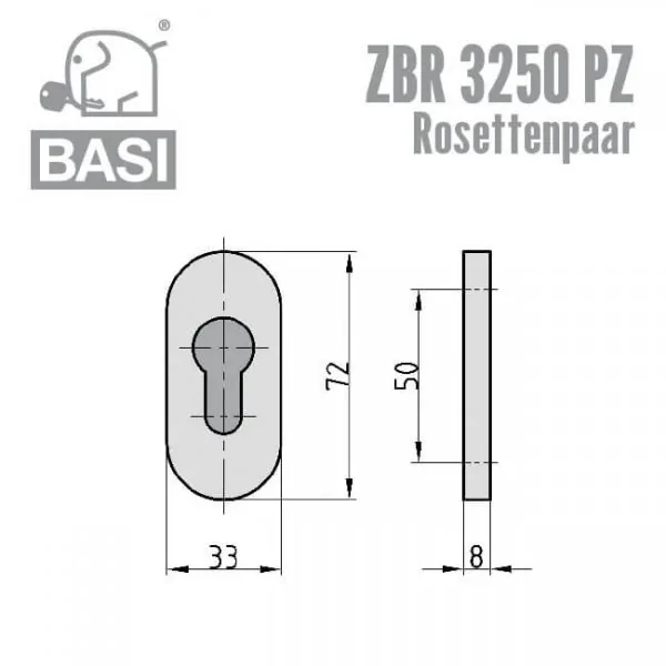 BASI Rosettenpaar ZBR 3250 PZ – Bild 2