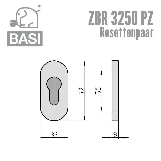 BASI Rosettenpaar ZBR 3250 PZ – Bild 2