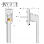 10 x abschließbarere Fenstergriffe FG120 – Bild 2