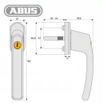 Abschließbarer Fenstergriff FG200 – Bild 4