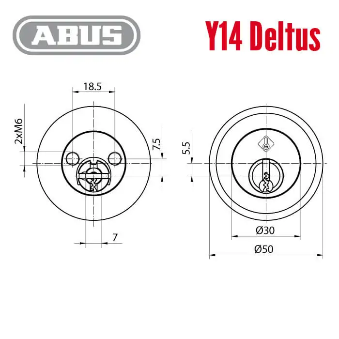ABUS Y14 Deltus Außenzylinder – Bild 4