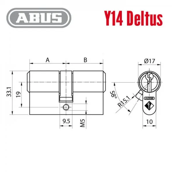 ABUS Y14 Deltus Schließzylinder – Bild 3