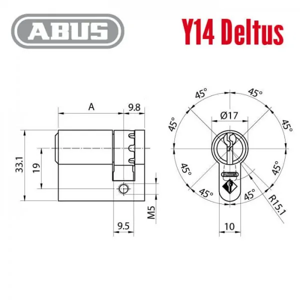 ABUS Y14 Deltus Halbzylinder – Bild 3