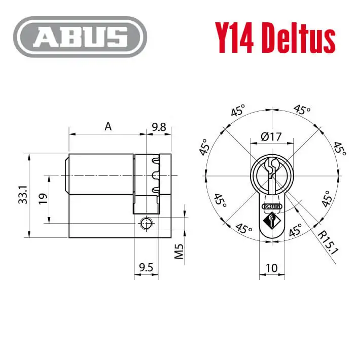 ABUS Y14 Deltus Halbzylinder – Bild 3